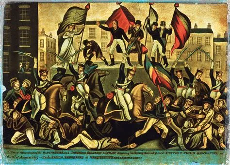 Le Massacre de Peterloo : Révolte ouvrière face à la répression et l’ascension du mouvement chartiste